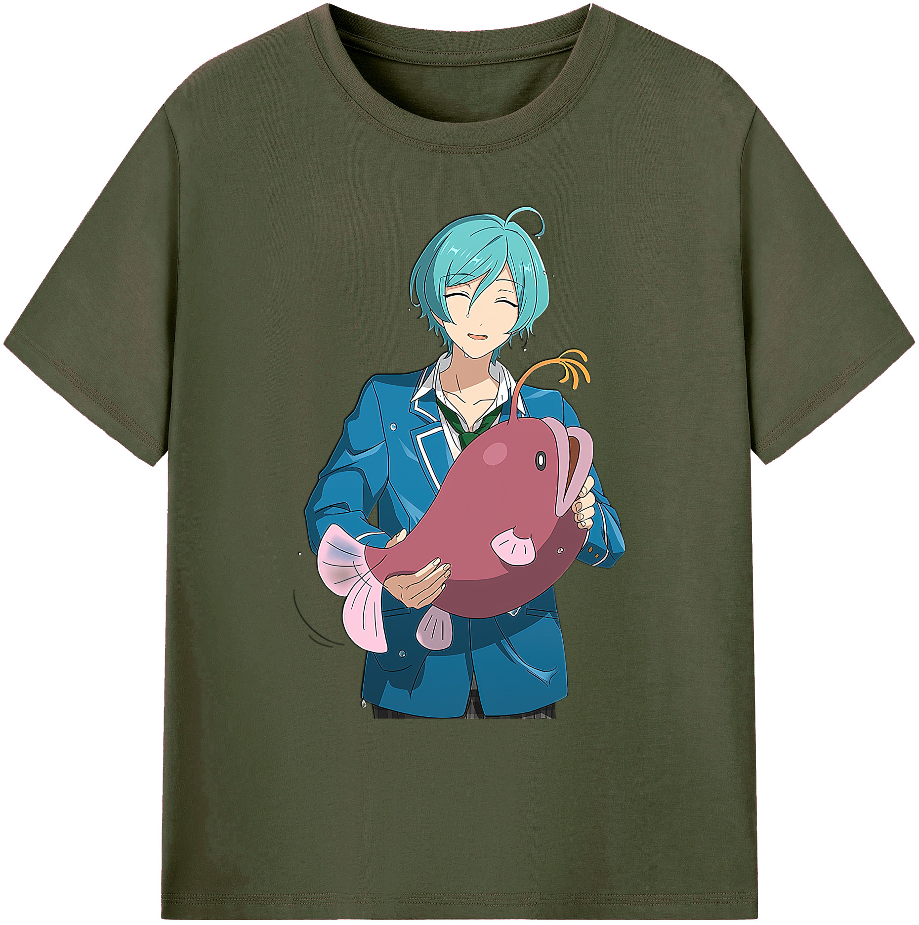 （画像用） あんさんぶるスターズ! Ensemble Stars 綿100％ メンズ半袖Tシャツ｜肌触りやわらか＆通気性